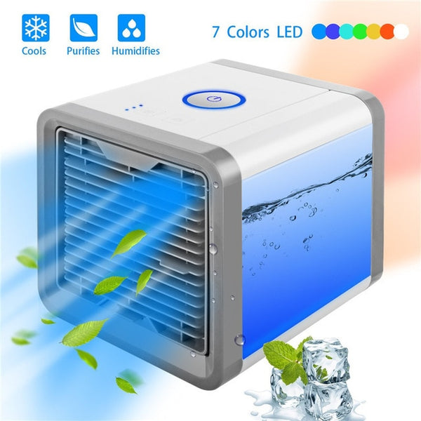 Mini USB Portable Air Conditioner Humidifier Purifier 7 Colors